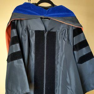 Classic Doctoral Graduation Gown, Tam & Hood